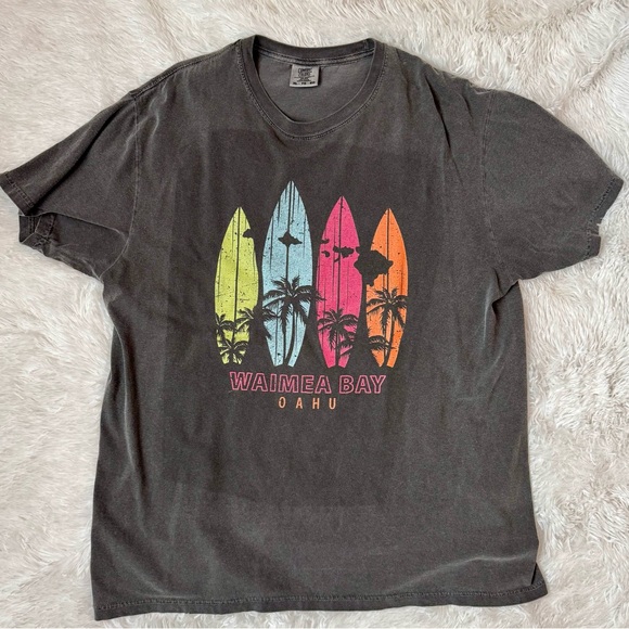 Waimea Bay Oahu Graphic T-Shirt - Picture 1 of 3